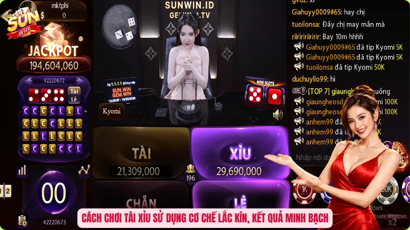 Cách Chơi Tài Xỉu Sunwin - Bí Mật Đằng Sau Những Cú Nổ Hũ 1 Cách chơi tài xỉu sử dụng cơ chế lắc kín, kết quả minh bạch