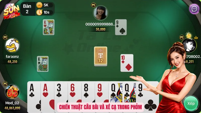 Chiến thuật câu bài và xé cạ trong Phỏm