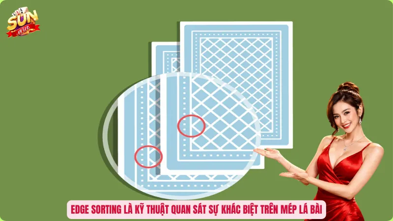 Edge Sorting là kỹ thuật quan sát sự khác biệt trên mép lá bài