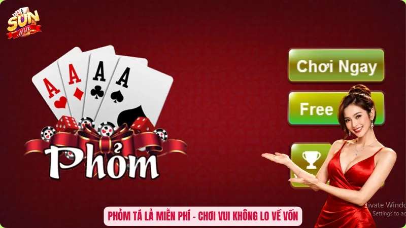 Phỏm Tá Lả Miễn Phí Sunwin – Tải & Chơi Không Giới Hạn 2026 1 Phỏm tá lả miễn phí – Chơi vui không lo về vốn