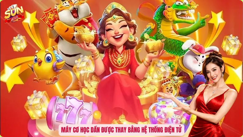 Slot Machine Là Gì? Khám Phá Cơ Chế Hoạt Động Của Máy Slot 2 Máy cơ học dần được thay bằng hệ thống điện tử