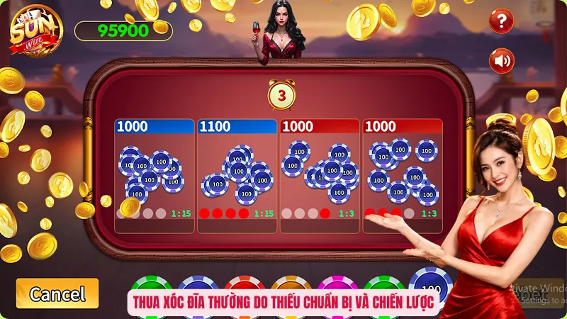 Thua xóc đĩa thường do thiếu chuẩn bị và chiến lược