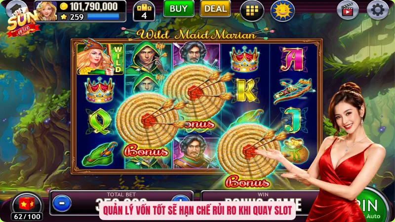 Quản lý vốn tốt sẽ hạn chế rủi ro khi quay slot